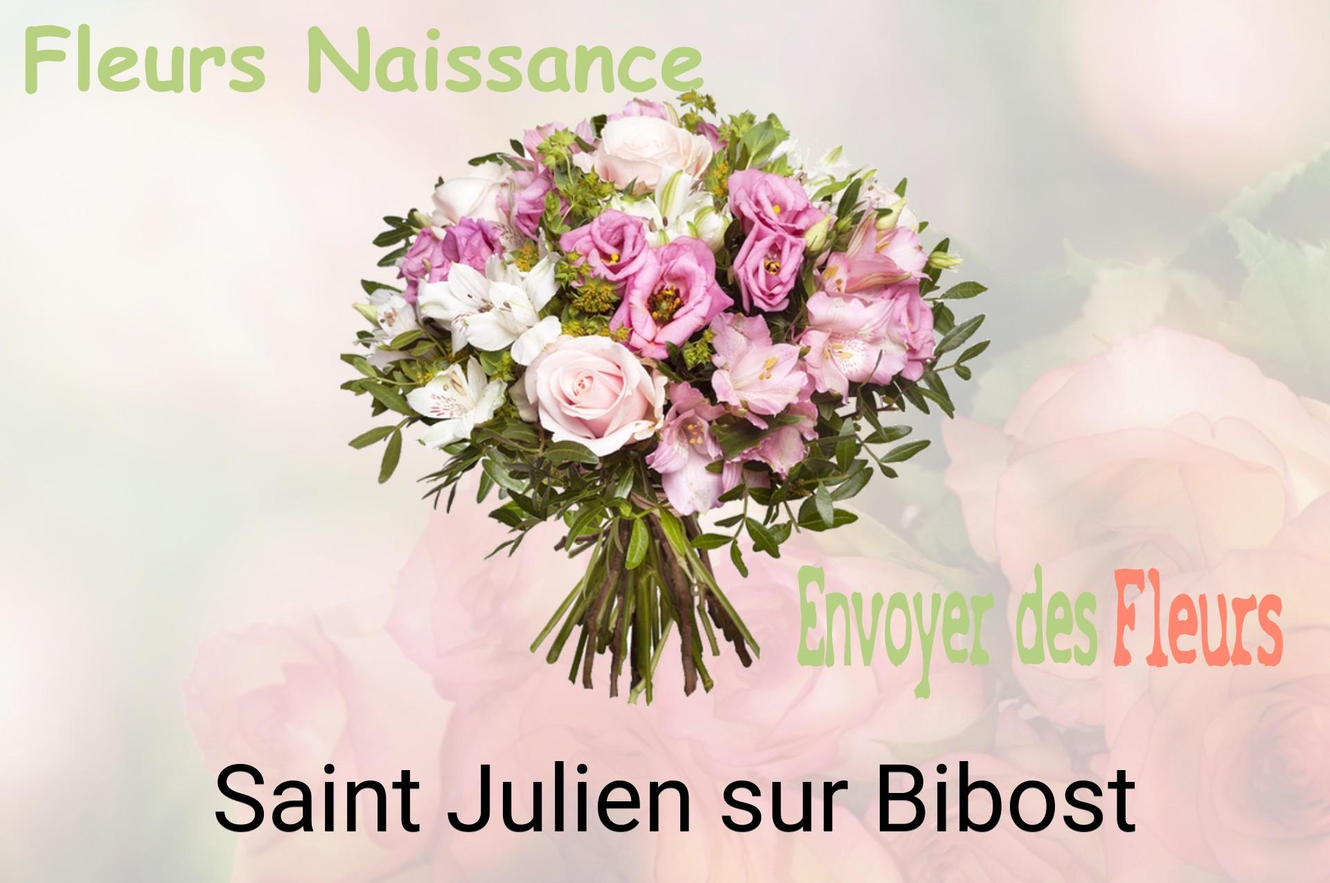 Bouquet de fleurs de naissance livré à Saint-Julien-sur-Bibost